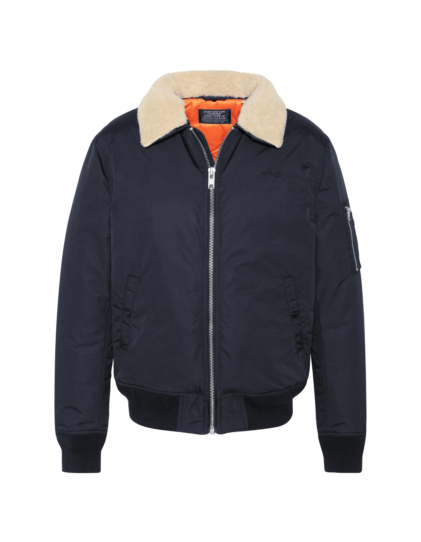 Chaqueta del ejército azul marino y beige