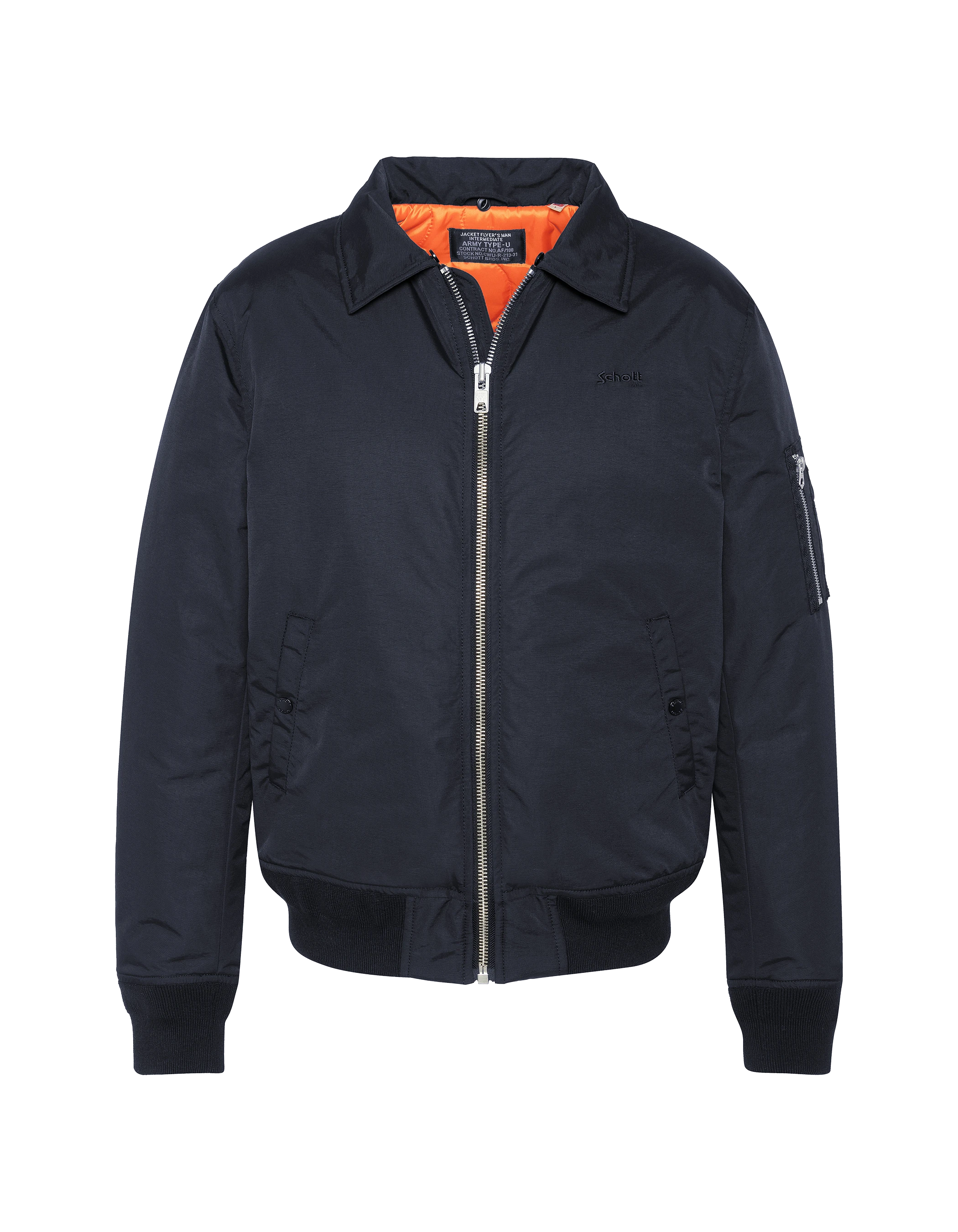 Chaqueta del ejército azul marino y beige-7