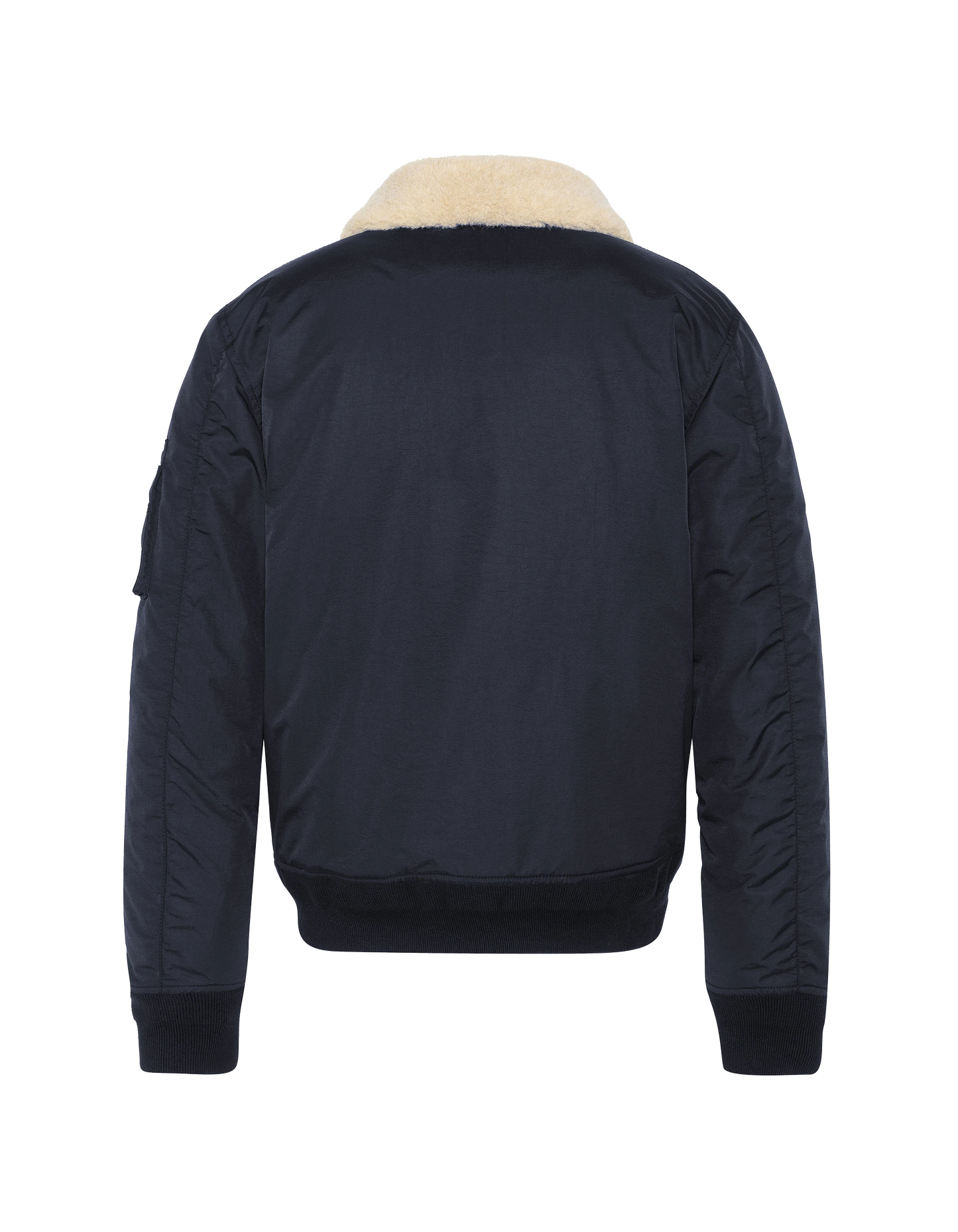 Chaqueta del ejército azul marino y beige