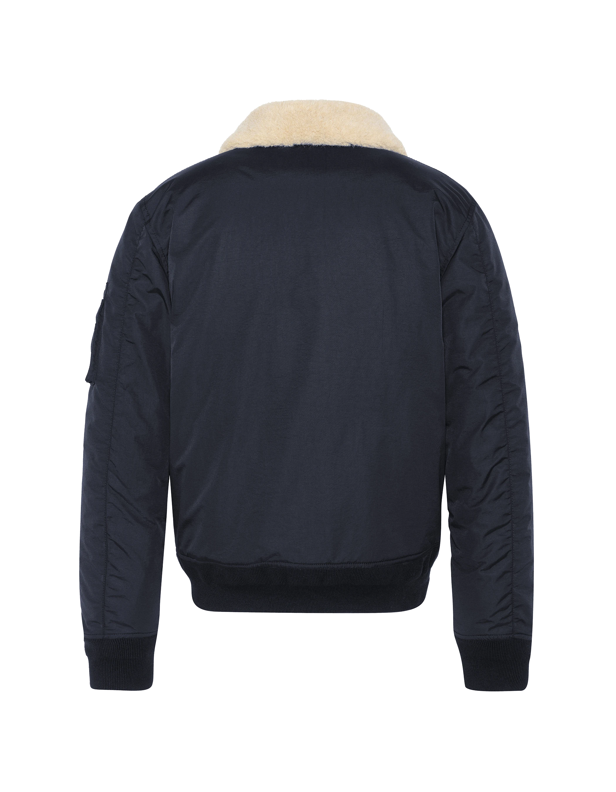 Chaqueta del ejército azul marino y beige-10