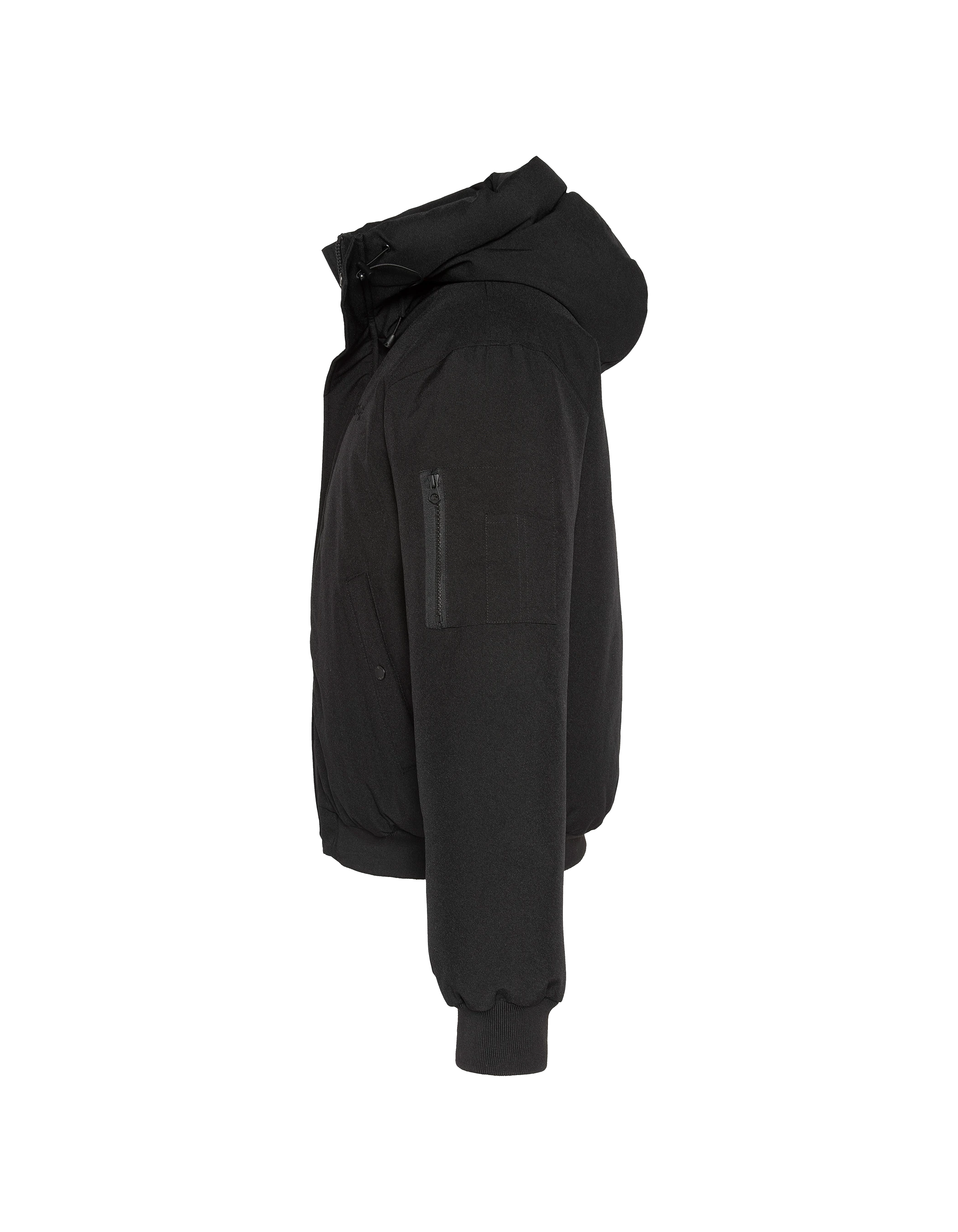 Chaqueta con capucha negra-8