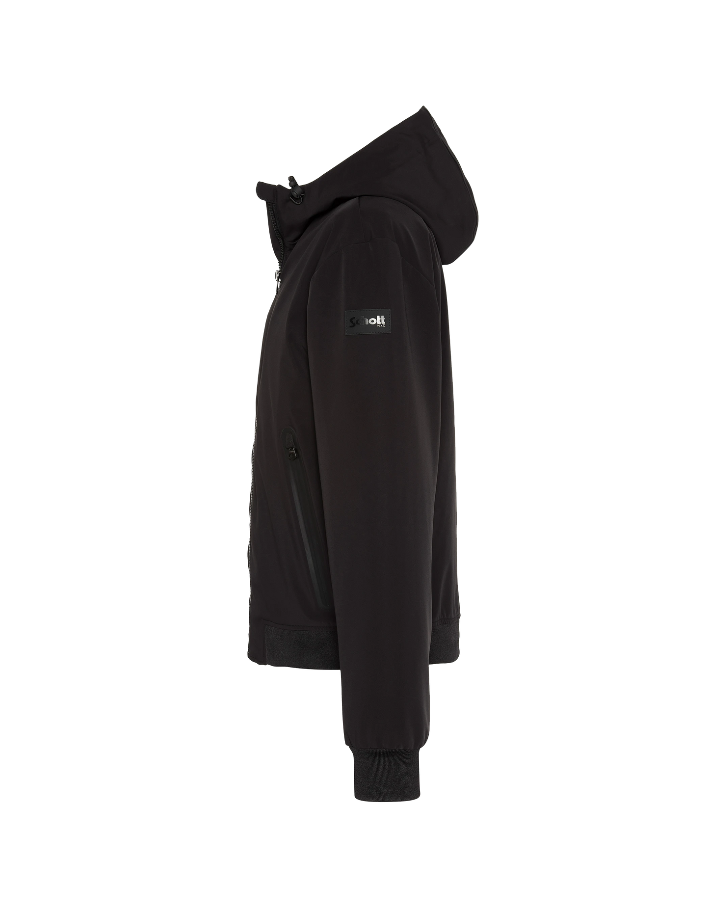 Chaqueta negra con encapuchas