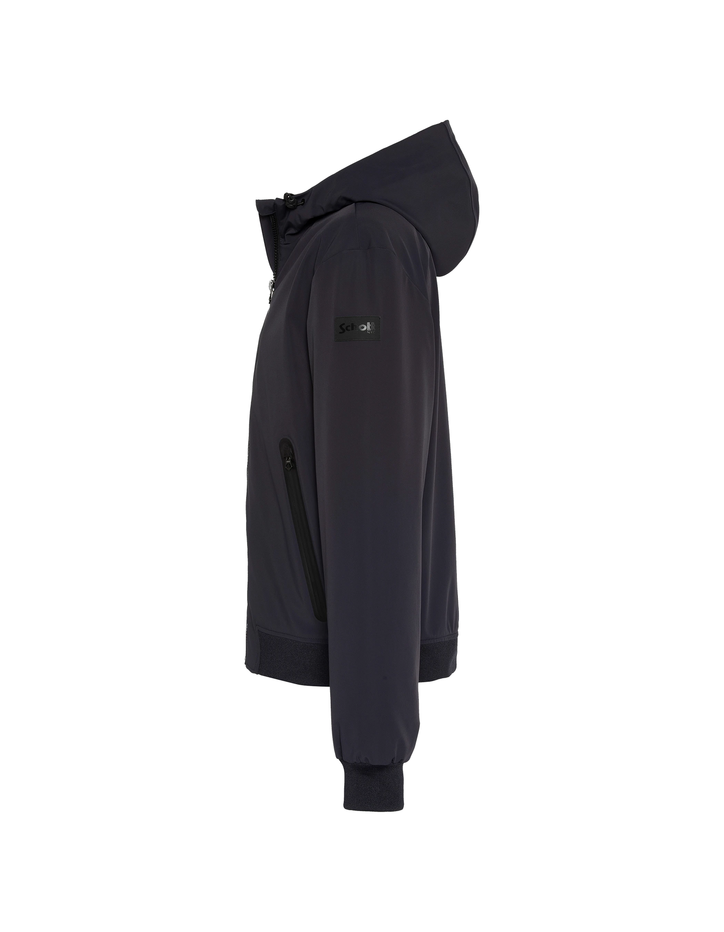 Capucha urbana de la chaqueta azul marino oscuro