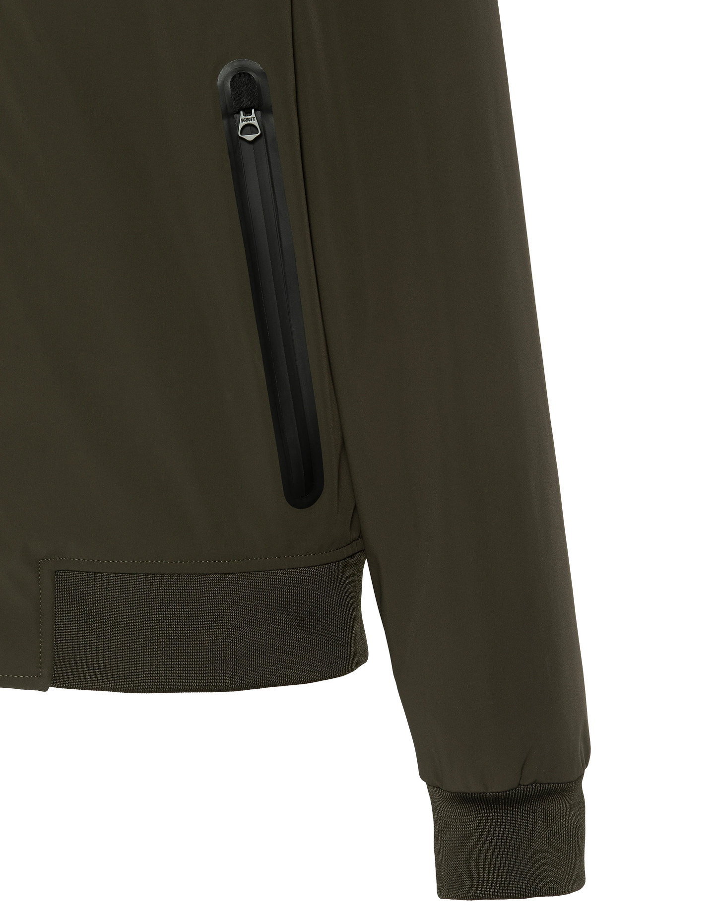 Chaqueta de color caqui urbano con encapuchas