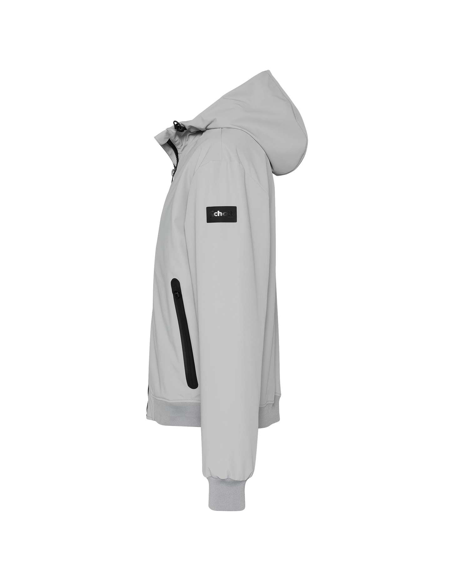 Capucha urbana de chaqueta gris de acero