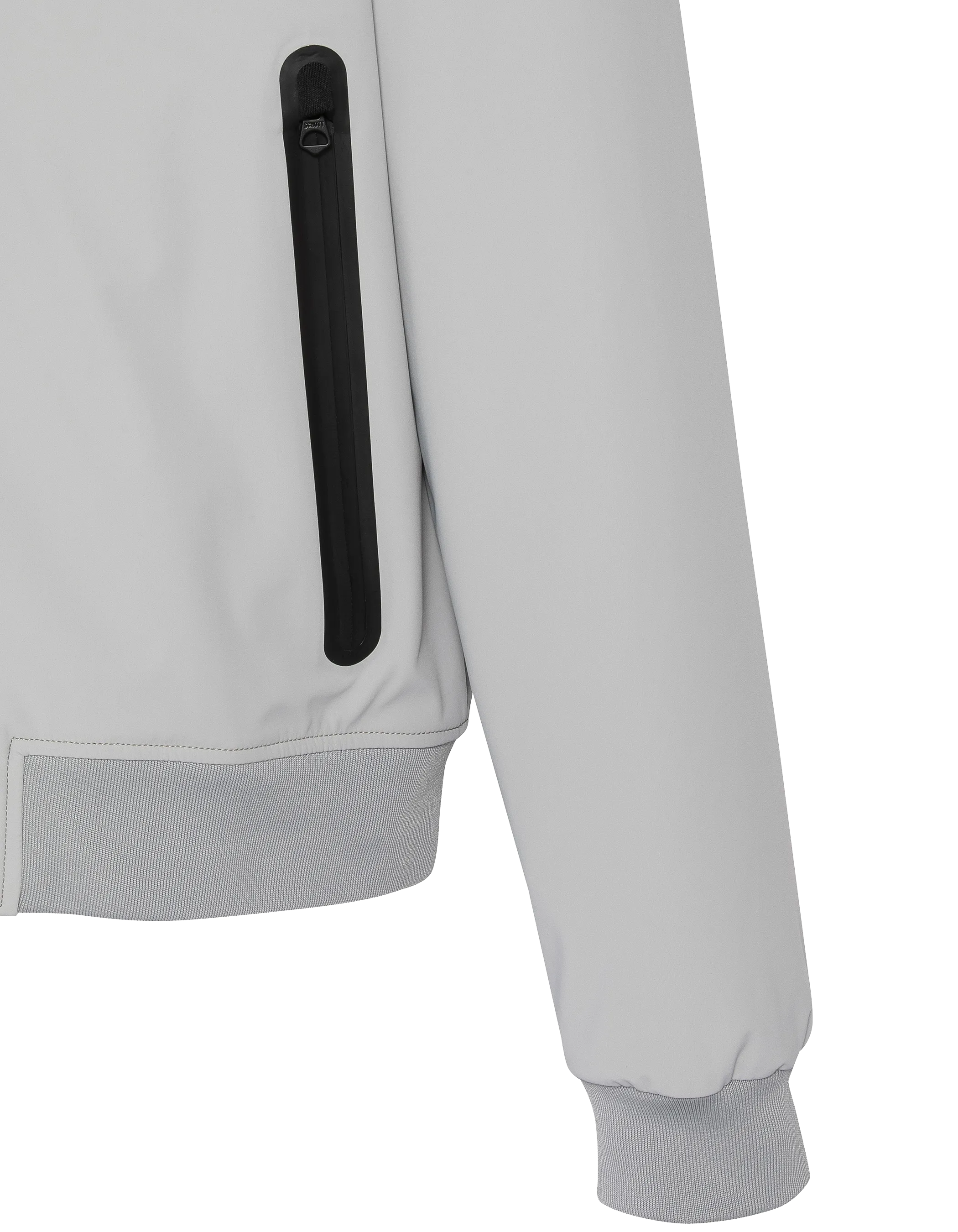 Capucha urbana de chaqueta gris de acero-9