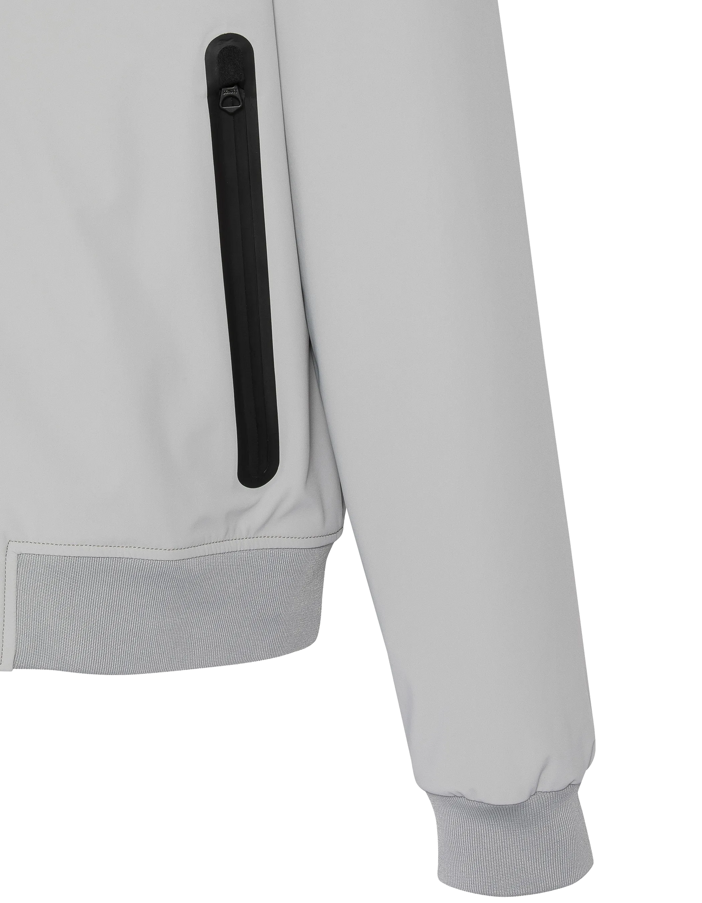 Capucha urbana de chaqueta gris de acero