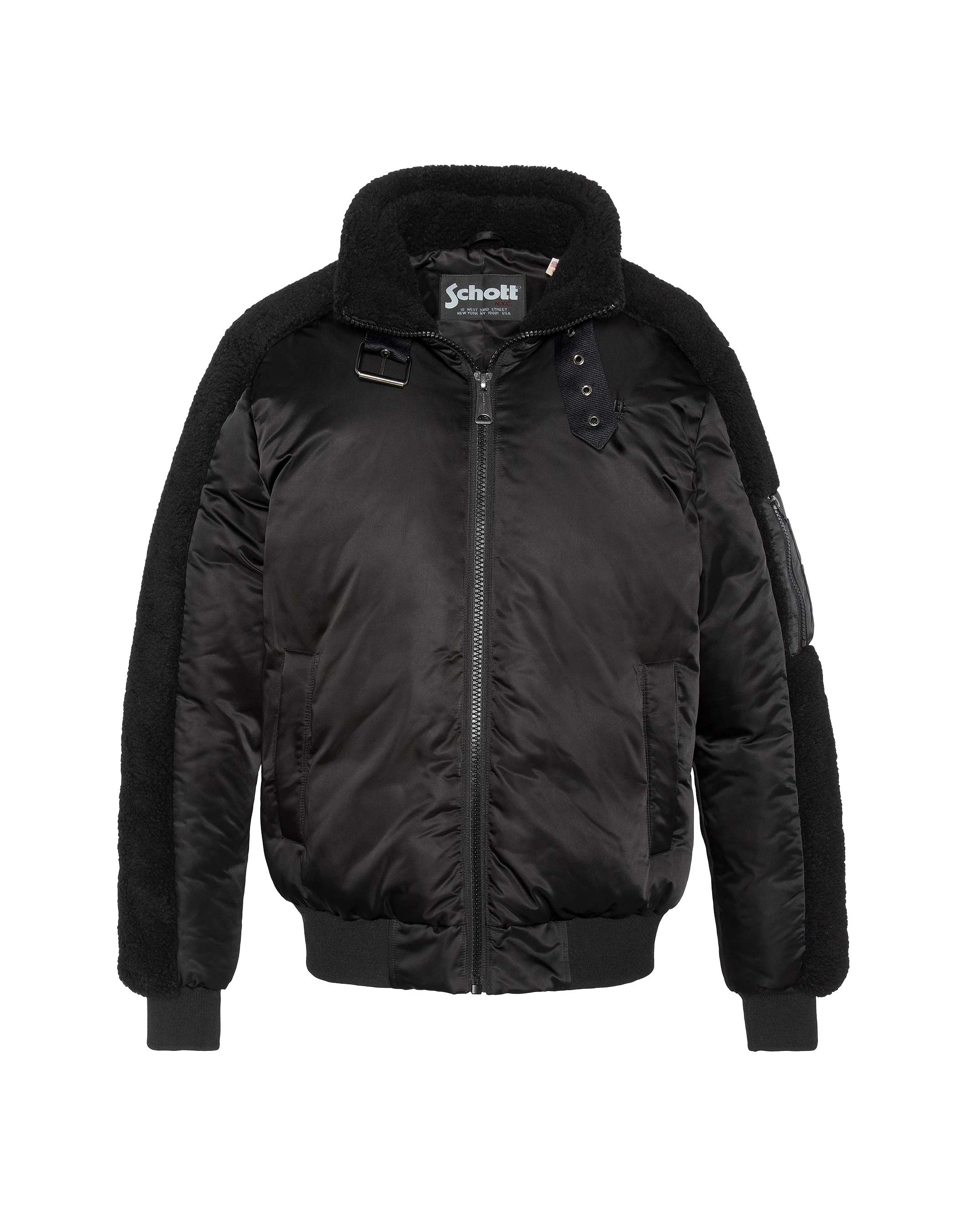 Chaqueta del ejército negro-2