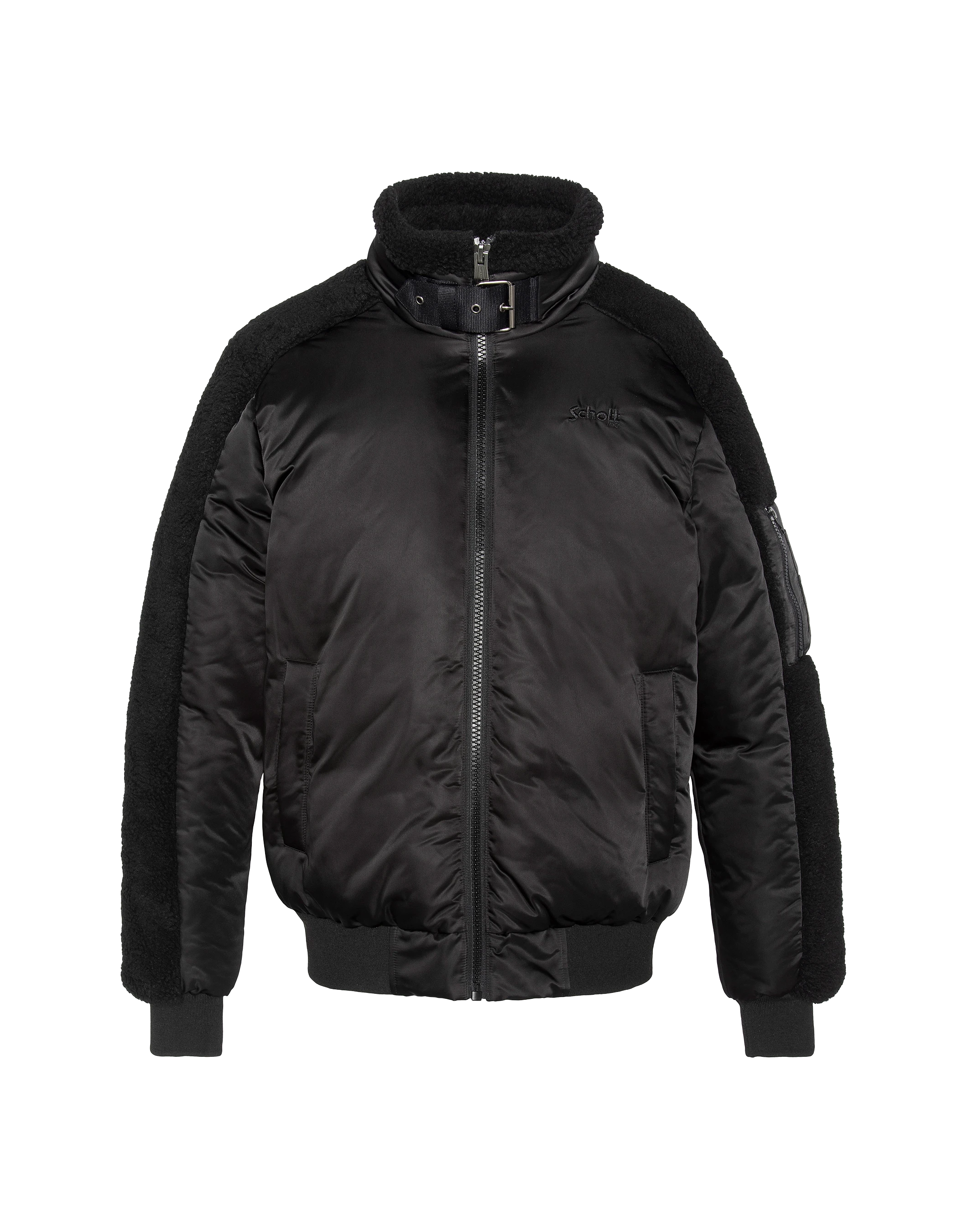 Chaqueta del ejército negro-7